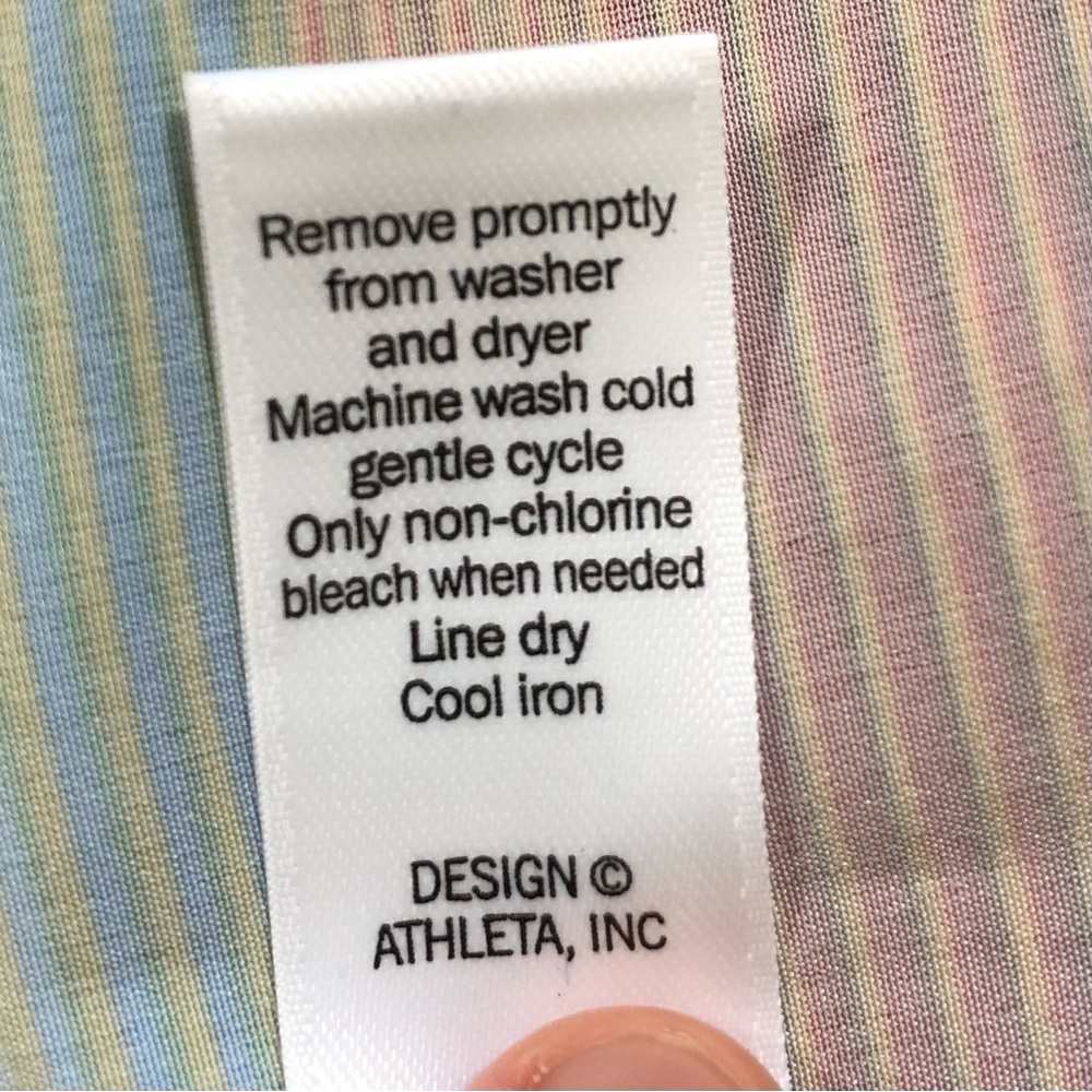ATHLETA Colorful Multi Striped Havana Midi Dress Size S - Picture 4 of 9